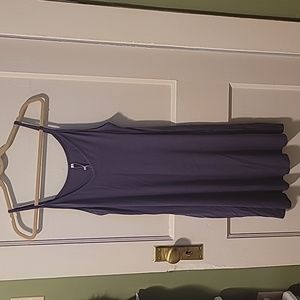 NWT Neck Cami dress blue/grey Sz L